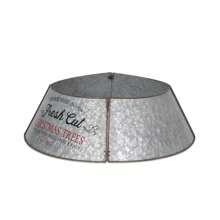 Metal Christmas Tree Collar With Antique Silver Finish - Old-School Charm And A Simple Design - Silver - View 5