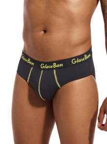 5 piezas Ropa interior sexy de marca para hombres, calzoncillos de poliéster, estilo de moda, cómodo, transpirable, pantis, calzoncillos, slips, suspensor brasileño, suave, de moda