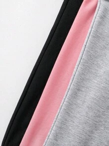 Set de 3 bucăți Tween Girls Heart Print pantaloni de sport