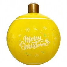 Bola inflable de PVC, decoración navideña para el hogar, adornos para árbol de Navidad, regalos de Navidad, decoración del hogar para Año Nuevo, Navidad