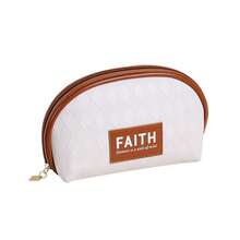 Crescent Shape Makeup Bag, Small Diamond Pattern Cosmetic Bag For Purse, Minimalism Makeup Pouch For School Cosmetic Bag For College Back To School Supplies Cosmetic Storage School Stuff Dorm Essentials Room Stuff Bag Organizer Holiday Essentials - Multicolor - View 15