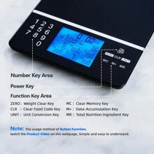 Nutrition Food Scale, Digital Food Scale For Weight Loss,Calorie Counting Scale, Meal Prep Scale, And Weight Loss Scale(Batteries Not Included)