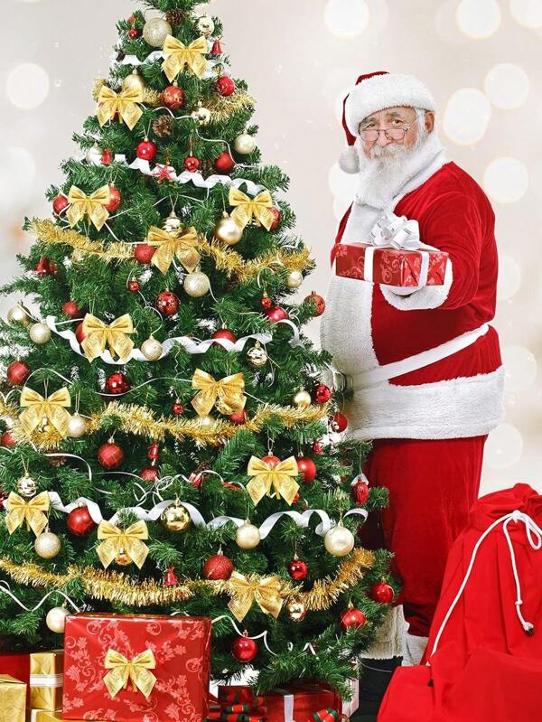 25 buc Arcuri de Crăciun Ornamente pentru pom de Crăciun Decoratiuni DIY, Decor pentru petreceri de vacanță, Crăciun