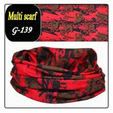 1 件户外运动无缝头巾防晒防尘面罩骑行钓鱼多功能头带，适合骑自行车、骑摩托车和滑雪