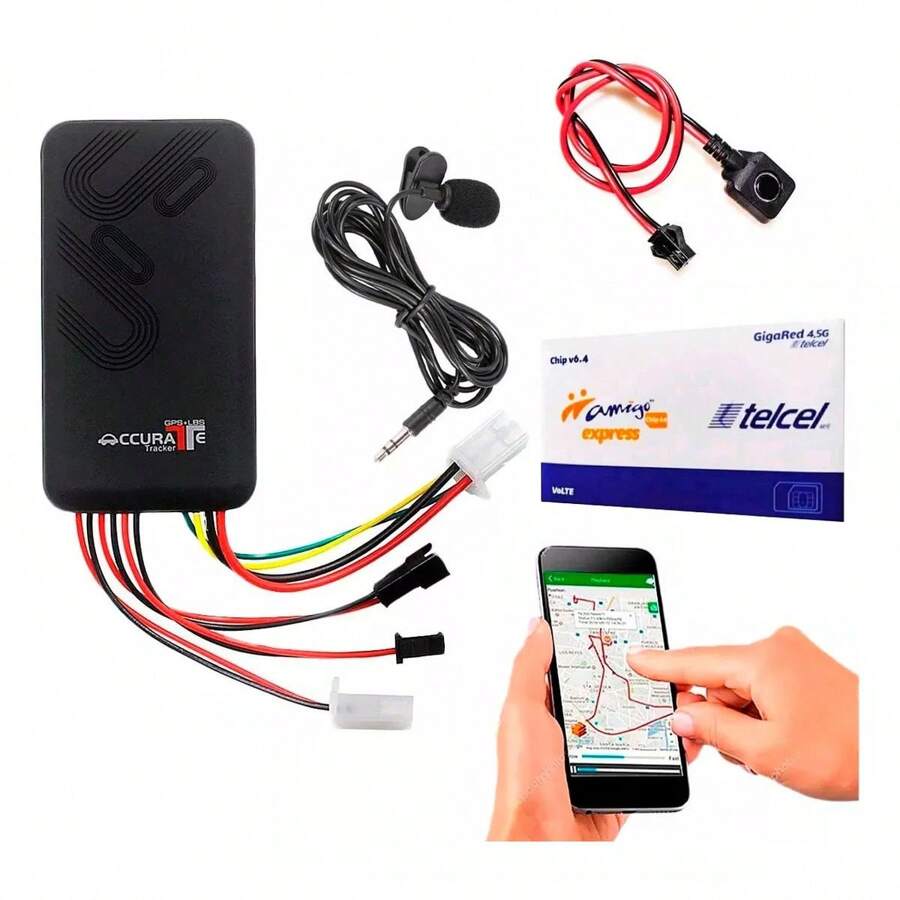 Rastreador Gps Tracker Con Plataforma Gratis De Por Vida - Negro - Ver 1
