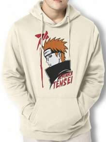 Sweatshirt Pain Shinra Tensei Kangaroo Blouse BPJ2 - 米色 - 查看 1