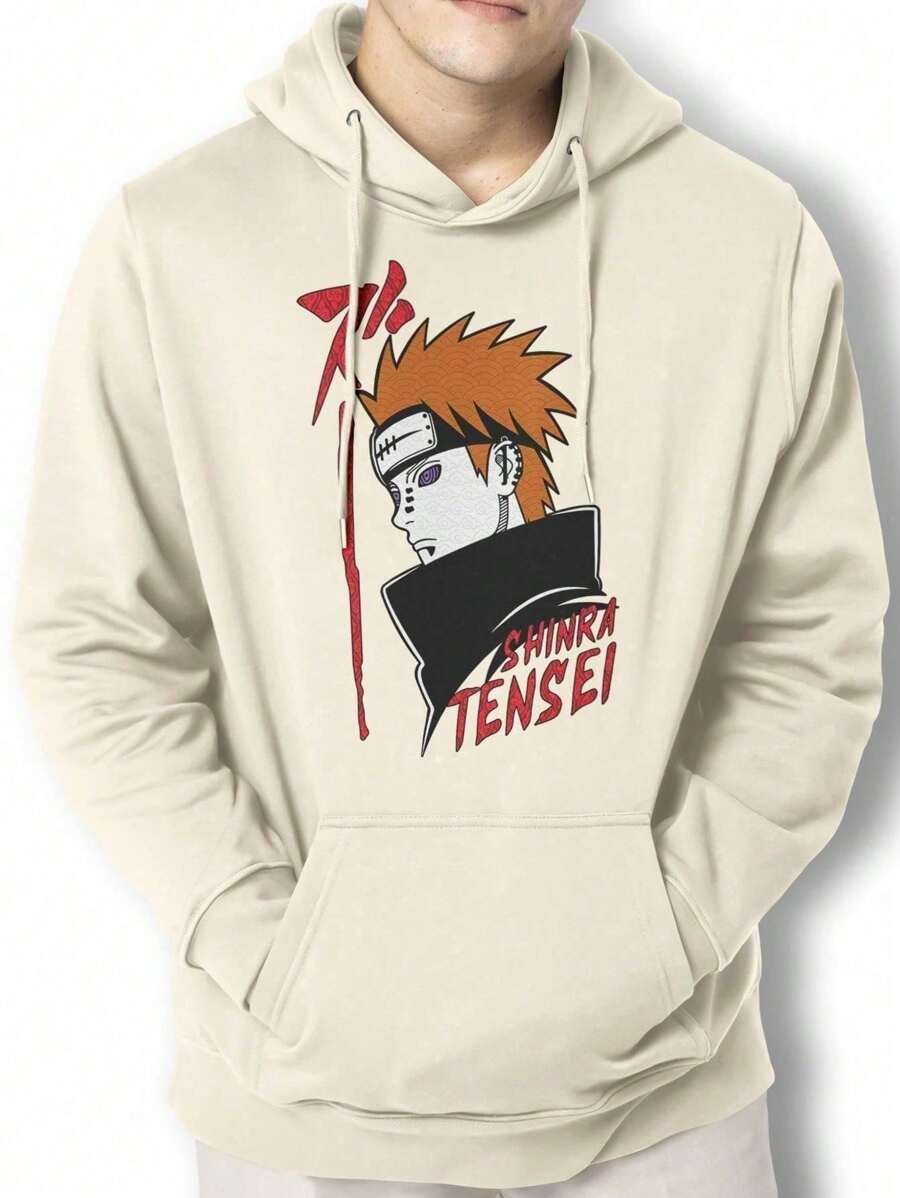 Sweatshirt Pain Shinra Tensei Kangaroo Blouse BPJ2 - 米色 - 查看 1