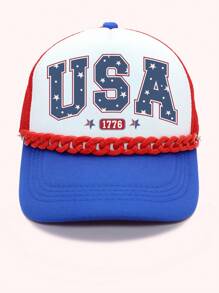 Cadena para gorra de béisbol, decoración para el sombrero con cuentas de piedra y eslabones de acrílico, regalo navideño - Multicolor - Ver 25