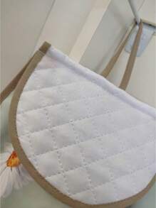 Kitchen Bag Holder - Daisy Digital Print - Green - View 2