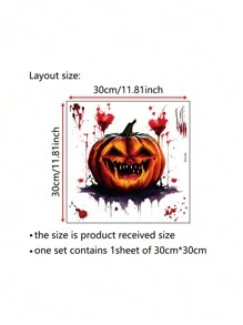 Halloween Pumpkin Stickers Pumpkin Face Stickers Classic Expression Decals For Pumpkins And Squashes For Halloween Party Decoration,Christmas - Halloween Stickers - View 8