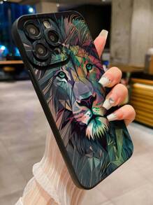 Tiger Print Edged Black PerCompatible Withated Minimalist Anti-Fall Thick Phone Protective Case, Compatible With IPhone 15 XR/7/8 IPhone 15 ProMax/12 ProMax/13 ProMax/14 ProMax 13 14 11 12 P14 Women P11 Soft Shell P12 Anti-Fall XS.XR /78 P.78 GES2, Compatible With A134G A22 A21S A514G A52 S22 ULTRA A335G, Compatible With Redmi 10 Redmi Note 114G Redmi 11 Lite A53 Tpu A14/A23/S23 ULTRA S24 A14 A15 S23 A73 Redmi Cellphone Case