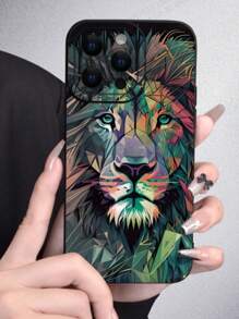 Tiger Print Edged Black PerCompatible Withated Minimalist Anti-Fall Thick Phone Protective Case, Compatible With IPhone 15 XR/7/8 IPhone 15 ProMax/12 ProMax/13 ProMax/14 ProMax 13 14 11 12 P14 Women P11 Soft Shell P12 Anti-Fall XS.XR /78 P.78 GES2, Compatible With A134G A22 A21S A514G A52 S22 ULTRA A335G, Compatible With Redmi 10 Redmi Note 114G Redmi 11 Lite A53 Tpu A14/A23/S23 ULTRA S24 A14 A15 S23 A73 Redmi Cellphone Case