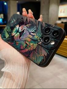 Tiger Print Edged Black PerCompatible Withated Minimalist Anti-Fall Thick Phone Protective Case, Compatible With IPhone 15 XR/7/8 IPhone 15 ProMax/12 ProMax/13 ProMax/14 ProMax 13 14 11 12 P14 Women P11 Soft Shell P12 Anti-Fall XS.XR /78 P.78 GES2, Compatible With A134G A22 A21S A514G A52 S22 ULTRA A335G, Compatible With Redmi 10 Redmi Note 114G Redmi 11 Lite A53 Tpu A14/A23/S23 ULTRA S24 A14 A15 S23 A73 Redmi Cellphone Case