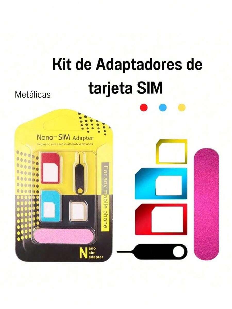 Nano Micro Sim Card Adapter Kit File Key - 화이트 - 보기 1