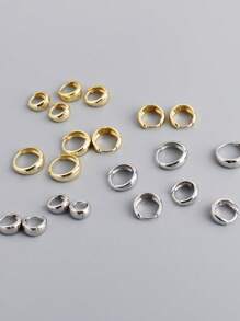 S925 Sterling Zilver Huggie Oorknopjes Sierlijk 14K Verguld Waterdrop Dikke kleine gouden hoepel oorbellen Trendy stapelbare sieraden Cadeaus voor vrouwen Meisjes Dagelijks gebruik