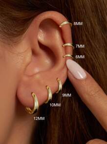 S925 Sterling Zilver Huggie Oorknopjes Sierlijk 14K Verguld Waterdrop Dikke kleine gouden hoepel oorbellen Trendy stapelbare sieraden Cadeaus voor vrouwen Meisjes Dagelijks gebruik