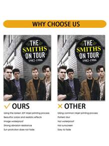 1 件，帆布印刷画，经典摇滚乐队史密斯乐队热门单曲《皇后乐队已死》复古海报，房间装饰用品，无框墙面艺术海报，客厅沙发背景装饰，门厅走廊装饰，家居装饰，卧室装饰，浴室装饰，房间装饰，办公室装饰，学校装饰，艺术礼品，PVC 硬管包装