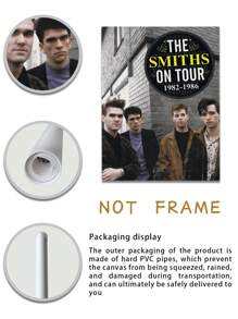 1 件，帆布印刷画，经典摇滚乐队史密斯乐队热门单曲《皇后乐队已死》复古海报，房间装饰用品，无框墙面艺术海报，客厅沙发背景装饰，门厅走廊装饰，家居装饰，卧室装饰，浴室装饰，房间装饰，办公室装饰，学校装饰，艺术礼品，PVC 硬管包装