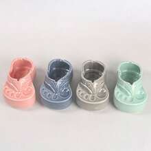 1pc Creative Ceramic Slipper Ashtray, High-Quality Unique Personalized Hole Design Flip Flop Shaped Home Decor Craft - Multicolor - View 7