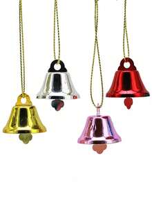 20 cái/gói Chuông mở, Chuông Giáng sinh, Trang trí cây thông Noel, Trang trí ngày lễ, Điểm nhấn đóng gói quà tặng, Vật liệu thủ công DIY, Giáng sinh - Nhiều màu - Xem 4