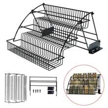 WANLECY 3 Tier Pull Down Cabinet Spice Rack Organizer Metal Storage Shelf For Kitchen - Black - View 10
