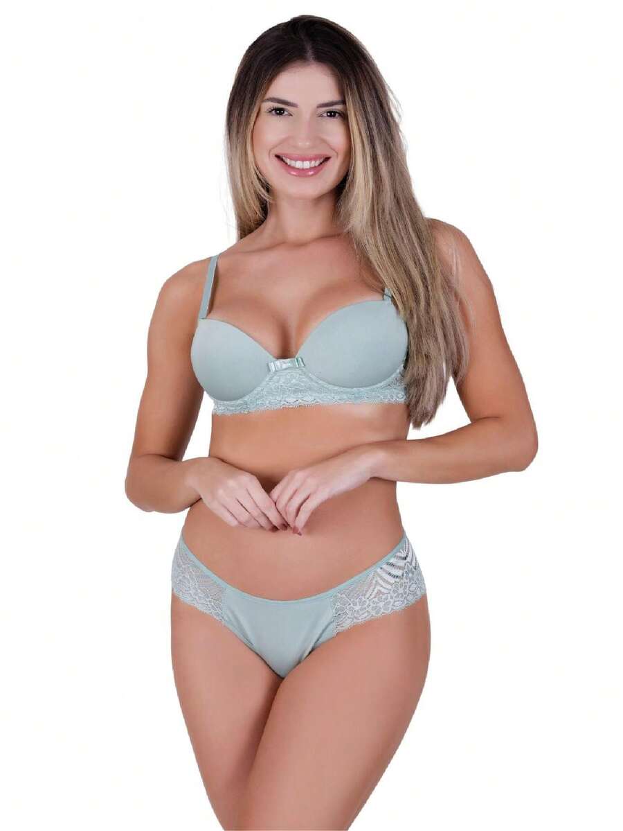 Women Bra & Panty Sets - 綠色 - 查看 1