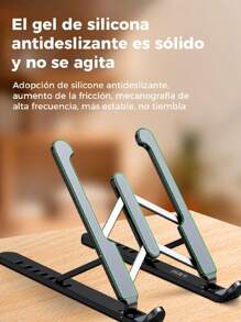 Soporte Ergonómico para Computadora Portátil: Mejora tu Postura y Comodidad con un Diseño Ajustable y Portátil-Soporte Elevador para Laptop: Solución Compacta y Ajustable para un Espacio de Trabajo Más Cómodo y Saludable