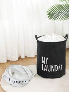 WHICHLIFE 1pc Foldable Waterproof Japanese Style Large Cloth Toy Laundry Basket, Suitable For Bathroom And Daily Use - Multicolor - View 7