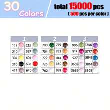 Diamond Painting Rhinestone Kit - 15,000/50,000/100,000 Sparkle Beads In 30/100/200 Colors For Diy Crafts & Art Projects Diamond Painting Kits Diamond Art Kits