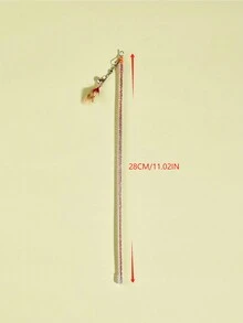 1pc Retractable Cat Feather Teasing Wand Toy - Multicolor - View 4