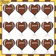 12pcs/Set Sports Lover Love Football Cute Embroidered Patch Funny Ironed-On Embroidered Applique DIY Accessory For Clothes Backpack Shoes Ironing Repair Patch - Multicolor - View 6