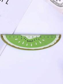 1/4pcs Wooden Ruler, Random Style Measuring Ruler, Creative Fruit Shaped Office Supplies, Teaching Reward Prizes, Birthday Party Decoration Gifts, Back To School And Study Supplies, Student Office Stationery And Study Measurement Tools, 15cm Watermelon Kiwi Lemon Orange Ruler, Cute And Fresh Student Award Drawing Ruler, Essential Straightedge For Mathematics