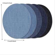 5 piezas Parches de hierro sobre para jeans, parches de tela multicolor, parches de denim para ropa, parches interiores para pantalones, parches de reparación de ropa