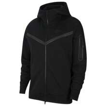 Nike Tech Fleece Full-Zip Hoodie - Men's - 黑色/黑色 - 查看 8