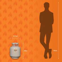 CILINDRO PARA GAS LP 20LBS PORTATIL VALVULA QCC AMERICANA - Beis - Ver 5