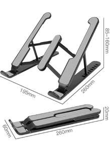 Soporte Ergonómico para Computadora Portátil: Mejora tu Postura y Comodidad con un Diseño Ajustable y Portátil-Soporte Elevador para Laptop: Solución Compacta y Ajustable para un Espacio de Trabajo Más Cómodo y Saludable