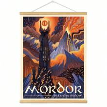 BAEMEFLE Vintage Middle-Earth Travel Poster, Solid Color Pattern, Map Theme, High-Quality Art Print, Suitable For Travelers Home Decor Series - Multicolor - View 57