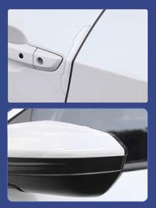 4pcs/Set Car Collision Avoidance Strips, Invisible Car Door Scratch Guards, Automotive Sealing Strips - Clear - View 10