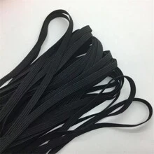 1pc 5yards 6mm Elastic Ribbon Sewing Elastic Band Fiat Rubber Band For Waist Band Stretch Rope Elastic Ribbon