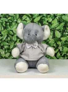 Provence Plush Elephant 15 Cm - Shirt And Tie - 灰色 - 查看 1