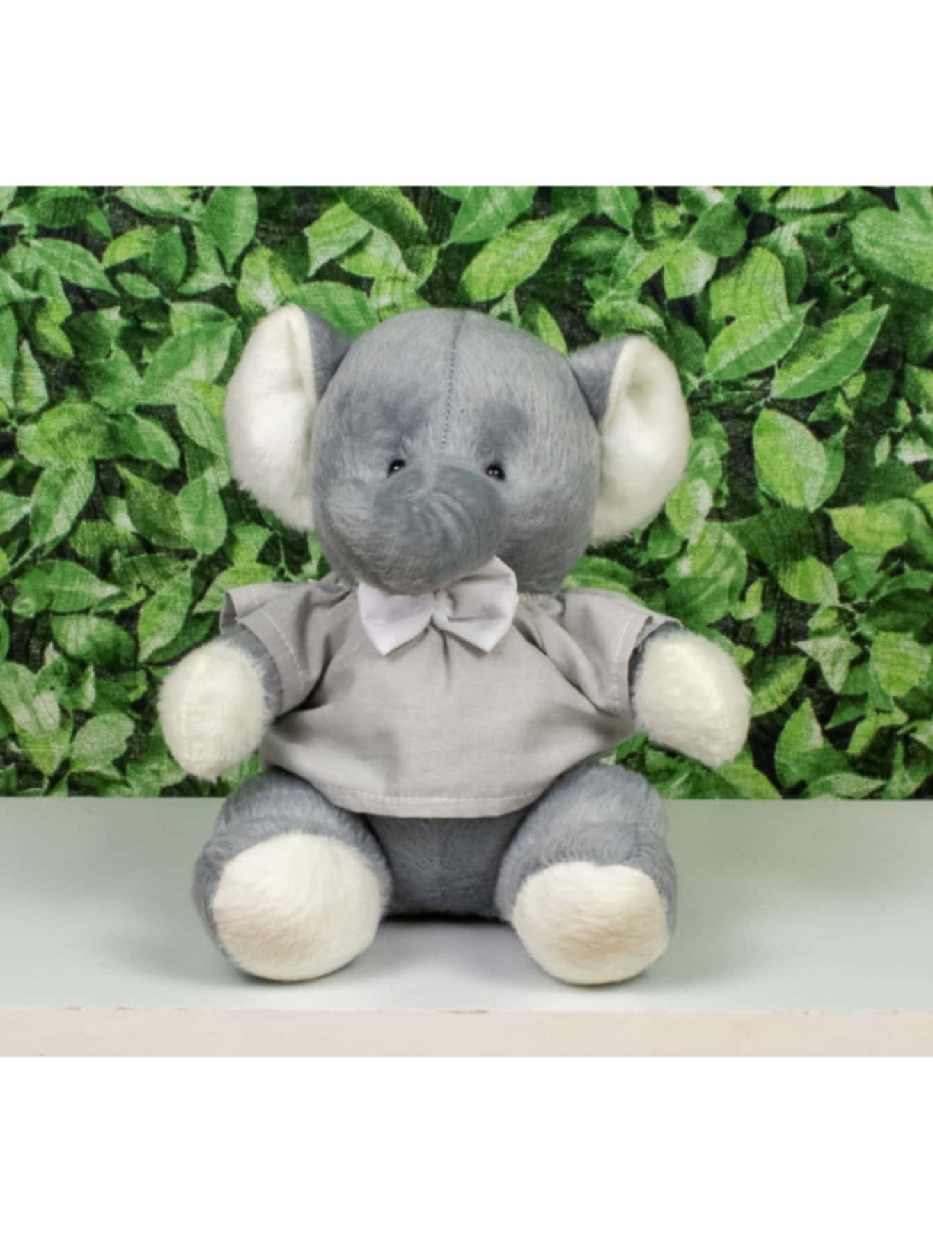 Provence Plush Elephant 15 Cm - Shirt And Tie - 灰色 - 查看 1