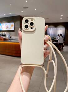 1个可调节天使眼绳材质手机壳，兼容苹果、三星、Infinix、红米、OPPO、vivo、Realme等品牌手机。 - 白色 - 查看 6