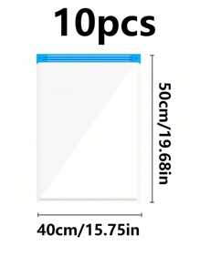 20pcs Vacuum Compression Bags, Vacuum Storage Bags, Luggage Organizer Bags, Travel Clothes Storage, Zipper Bags, Space Saver Bags, Travel Compression Bags, Reusable Packing Bags, Bedding Compressor Bags, Home Vacuum Sealer Bags, Saving Space For Cruise Travel Accessories, Suitable For Clothes, Blankets, Mattresses, Down Quilts, Pillows, Saving 80% Of Clothing Storage Space, Compression Sealed For Closet Storage, Home Travel - Multicolor - View 16