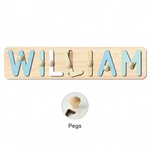 Personalized Name Puzzle, Baby Name Puzzle, Boy Or Girl Early Education Toy, 3D Letter Puzzle Toy, Wooden Letter Puzzle, Baby 1st Birthday Gift, Wooden Puzzle, Personalized Gift, Birthday Gift, Customized Wooden Puzzle Toy, Anniversary Gift, Building Block Gift Box, Halloween Accessories 2025, Toys And Games, Customized Creative Decor