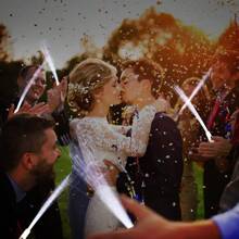 48pcs Fiber Optic Wand Led White Glow Sticks Light Up Magic Wand For Birthday Wedding Bridal Shower Raves Carnival Concert Glow In Dark Party, Glow In The Dark Party Supplies For Wedding Raves Carnival Concert Halloween Birthday Party - 48支-光纖螢光棒-白色 - 查看 9