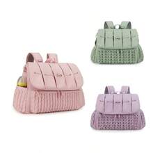 妈妈背包尿布包，大容量时尚单肩手提包，防水户外旅行包 - 粉色 - 查看 1