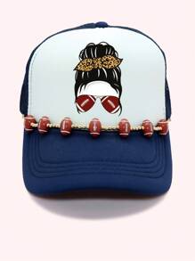 Cadena para gorra de béisbol, decoración para el sombrero con cuentas de piedra y eslabones de acrílico, regalo navideño - Multicolor - Ver 23