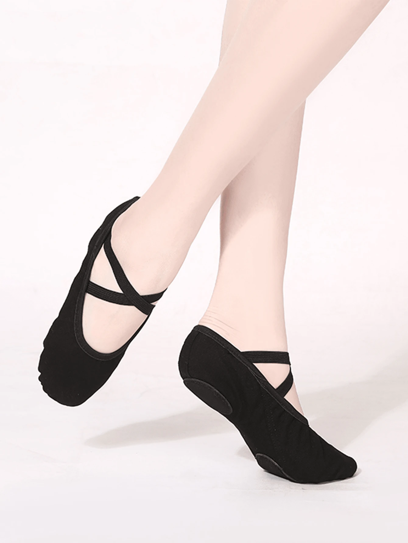 Women Thickened Comfortable And Breathable Canvas Dance Shoes, Soft Soles Ballet Shoes, Yoga Shoes, Dance Practice Shoes, Slip-On Flats, Indoor Slippers