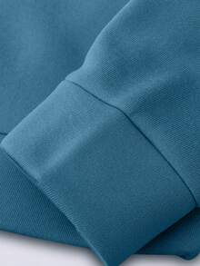 Women's Customized Graphic Print Sweatshirt - Dusty Blue - View 5