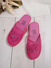 2025年秋季女款透气柔软舒适轻便休闲运动徒步度假鞋春夏季穆勒鞋 - 玫紅色 - 查看 6